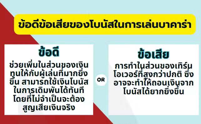 ข้อดี-ข้อเสียของโปรโมชั่นบาคาร่า